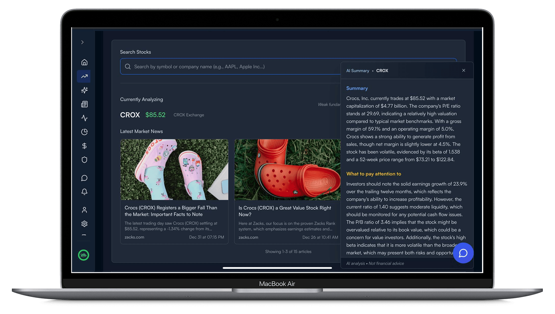 RABITAI Stock Analysis Dashboard
